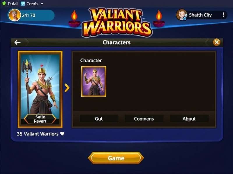 Valiant Warriors Game Screenshot